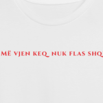 Albania_hvid_tee-present_detalje