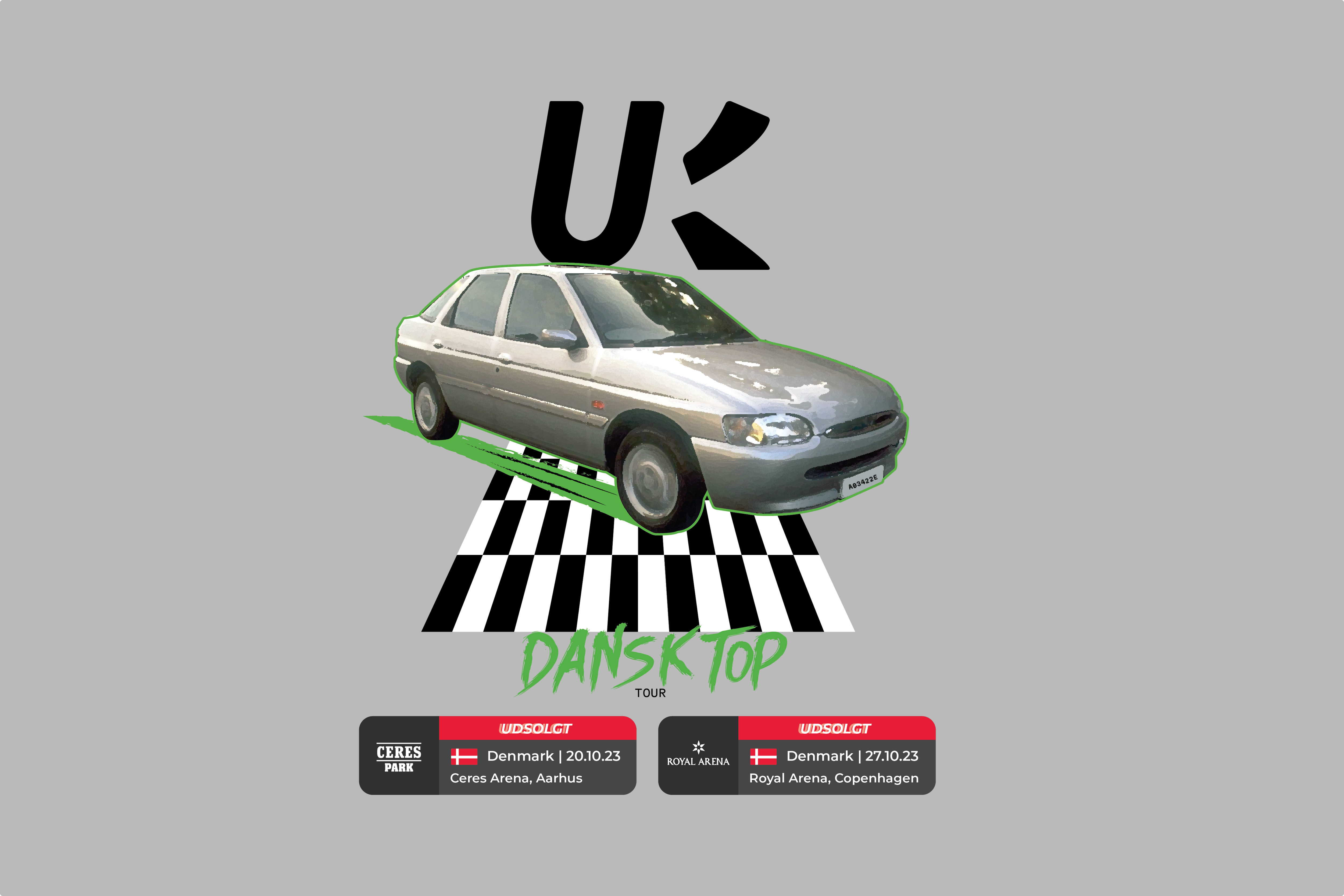 White t-shirts with copy space on gray background